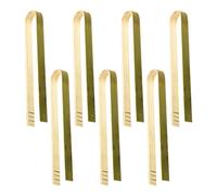JIHUOO Lot de 20 petites pinces à salade en bois de 9 cm pour cuisine, service alimentaire, buffet, fête, mini pince à fruits pour pain toast
