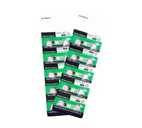 jiingekk Lot de 20/10 piles bouton alcalines AG10 LR1130 LR54 1,5 V pour montres, calculatrices, jouets, petits appareils électroniques