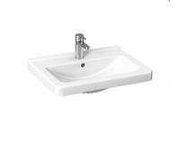 Jika Cubito - Lavabo 55x42 cm, avec trop-plein, avec trou pour robinet, blanc H8104220001041