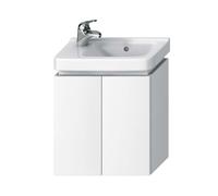 Jika Cubito - Meuble lavabo 44x48 cm, 2 portes, blanc H40J4202005001