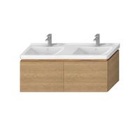 Jika Cubito - Meuble sous lavabo double 1280x480, chêne H40J4274015191