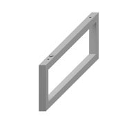 Jika Cubito - Support de lavabo pour comptoir , 420x140 mm, argent H4501331720001