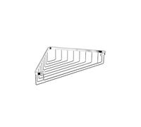 Jika Generic - Tablette d'angle en fil métallique, 25x25x6 cm, chrome H3853D30042301