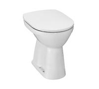 Jika Lyra plus - Toilet au sol - rehaussé +6 - évacuation AO - à fond plat - céramique - blanc brillant h8253870000001