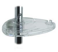 Jika Mio - Porte-savon pour barre de douche, transparent/blanc H3962700000001