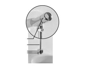 Jika - Mitigeur de chasse d'eau pour urinoirs, avec minuterie, chromé H8948040000001