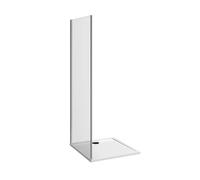 Jika Nion - Paroi de douche fixe, 100x195 cm, Jika Perla Glass, argent/verre arctique H2972N30026661