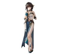 Jilijia Ruan Mei Figurine de fille Cheongsam élégante en PVC position debout - Décoration de bureau - 24 cm