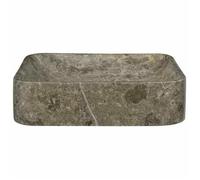 JILL'S - Lavabo - bassin d'évier/Lave Mains - VIDAXL - Gris 40x40x10cm Marbre OCT21671666