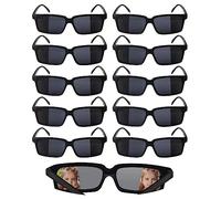 Jilskl 10 Pièces Lunettes d'Agent Secret, Lunettes Espion Arrière, Convient Pour l'Habillage Des Agents Pour Enfants, Les Fêtes d'Anniversaire, Les Événements De Remise Des Diplômes
