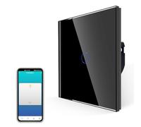 JIMEIDA Interrupteur tactile intelligent, pas de neutre nécessaire, Alexa Switch fonctionne avec Google Home, minuterie, contrôle multi-voies par Smart Life App