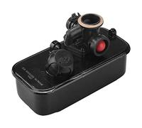 Jimfoty Carburateur et Réservoir de Carburant Universel pour Tondeuse à Gazon - Pièce de Rechange pour Moteur de Tondeuse à Gazon - Fuel Tank and Carburetor Set - 498809A 494406 499809
