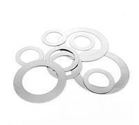 JINFEUGE 10/50 Pièces M2 M3/M4 M5 M6 À M40 Din988 Ss 304 Rondelles de Calage Ultra-Minces de Précision/0.1Mm Thick/M13*19*Thick 10Pcs