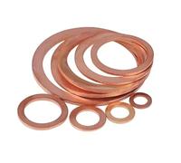 JINFEUGE Rondeuses, Anneaux D'Étanchéité Plats En Cuivre, Épaisseur 1-3 Mm/1Pcs/48 * 58 * 3.0Mm
