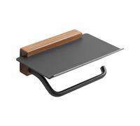 JINGAN Porte-papier toilette mural - Distributeur de papier toilette mural avec étagère | Porte-objets en papier pour salle de bain, pour toilettes multifonctionnelles pour centre commercial