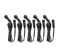 JINGFENG Fil de câble d'extension 5PCS pour lumière de Pont 1m / 39.4in Longueur 2 Broches rallonge IP67 étanche avec connecteur mâle et Femelle pour Lampes suspendues de Hangar Solaire