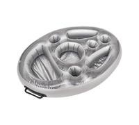 Jingmiger Porte-Boissons pour Spa - Plateau Flottant pour Piscine - Porte-gobelet Flottant Gonflable, Support De Gobelet La Plage Et Les Gobelets -, Polyvalent Et Portable - Durable Et Robuste