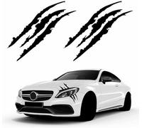 JINGMU 2 Pièces Sticker Griffe de Monstre pour Mercedes-Benz C 180 C 200 C 220 C 250 C 300 C 43 AMG C 63 AMG, Autocollant Voiture Tuning Autocollant Griffe Voiture Stickers Décoratifs de Phare