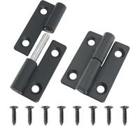JINGSCROLL Lot de 2 charnières coulissantes amovibles en acier inoxydable 304 pour droitier 50 x 36 x 2 mm Noir