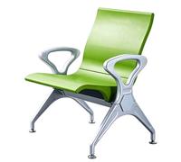 JINGSHIQIAOPL Chaise Salle D'attente Individuel en PU avec Accoudoirs, Chaises de Réception Robuste avec Dossier pour Aéroports, Banques et Hôpitaux, Imperméable(Green)