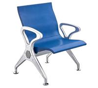JINGSHIQIAOPL Chaise Salle D'attente Individuel en PU avec Accoudoirs, Chaises de Réception Robuste avec Dossier pour Aéroports, Banques et Hôpitaux, Imperméable(Blue)