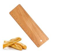 Jingyash Planche à Retourner pour Baguettes, 38 cm Outil de T-ransfert pour Pain Français, Plateau Mobile, Pelle à Pain en Bois avec échelle pour la Cuisson de Pains, Miches et Ciabattas