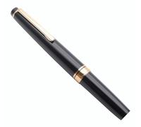 JINHAO 59 Mini stylo plume de poche avec convertisseur d'encre (noir avec clip doré, pointe 0,5 mm)