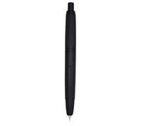 Jinhao Lot de 10 stylos plume rétractables en métal à pointe fine (0,5 mm) avec convertisseur d'encre, noir rayé