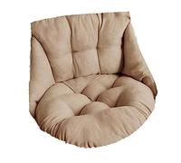Jinhxofs Coussin de Siège Suspendu Pad pour Fauteuil Œuf Basket Suspendu Confortable en Peluche Respirant Lavable Adapté Aux Chambre Salon Extérieur, Brun Clair