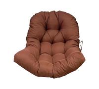 Jinhxofs Coussin pour Fauteuil Suspendu, Chaise de Jardin, Coussin de Rechange, Doux et Léger, Coussin pour Fauteuil à Bascule, Coussin D'assise pour La Dé, BRUN
