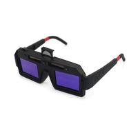 Jinhxofs Lunettes de Soudage Auto-obscurcissantes Lunettes de Protection Lunettes de Sécurité Lunettes Anti-éblouissement avec d'Éclairs et Module Lumineux, Ensemble Modèle Ordinaire