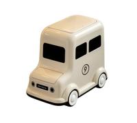 Jinhxofs Poubelle En Forme Voiture Compacte, Blanc Rétro | Sur Roulettes, Corbeille Décorative, Petite, Poubelle Voiture, pour Appartement, Salon