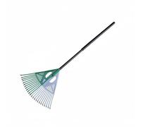 Jinhxofs Râteau Feuilles Composite Râteau Ramasse Feuilles Balai de Jardin Outil Pelouse 2 en 1 Tête Renforcée 24 Dents Utilisation Polyvalente Plastique Acier , Manche Bois W