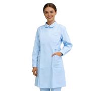 Jinitaimei Blouse De Chimie Blouse Blanche Chimie Lycee De Travail Homme Physique Infirmière Collège Cosplay Coton College Médecin