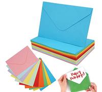 Jinsion 60 Pièces Enveloppes Petit Format 155x105mm | 10 Couleurs Mini Enveloppes Pour Cartes De Voeux, Invitation Au Mariage