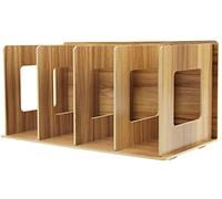 JINT Trieur Bureau Porte Livre Simple Porte-revues Modèle Presse Livre Organiseur en Bois Porte-CD Mitigée Module de Classement pour Range Revue