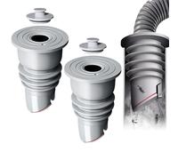 JINXIAN 2 Pièces Clapet Anti Odeur 35-40mm Tuyau Bouchon Anti Odeur | Joint Machine à Laver Odeur Canalisation pour Cuisine Salle de Bain(Gris)