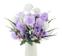 JINXIAN 9 Pièces Fleurs Artificielles Faux Bouquet de Fleur | Haut de Gamme Fleur Artificielle pour Maison Salon Mariage Chambre Jardin