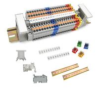 JINXIAN Bornier Rail DIN PT2.5TWIN Kit One In Two Out de Bornier Electrique