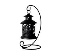 JINXIU-LI Socle pour Bougie Bougeoirs élégants en Forme de Cage à Oiseaux Fer Styles européens Idées de Cadeaux pour Une fête « Mes Coups de cœur(Black)