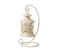 JINXIU-LI Socle pour Bougie Bougeoirs élégants en Forme de Cage à Oiseaux Fer Styles européens Idées de Cadeaux pour Une fête « Mes Coups de cœur(White)