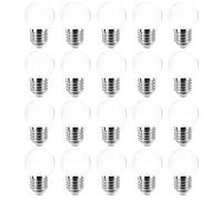 Jiotouhu 2W Ampoule LED vintage Filament E27 G45, Equivalent à Ampoule Incandescence 20W, 200Lm 2700K Blanc Chaud, Ampoule Edison Global, Non-Dimmable, Lot de 20