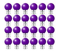 Jiotouhu Ampoule LED B22 couleur, 2W équivalent à 20W, AC220V-240V, Ampoule LED guirlande pour décoration d'ambiance de bar, Violet (couleur), Pack de 24