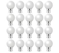 Jiotouhu Ampoule LED Couleur B22 2W, Équivalent Incandescence 20W, 240LM AC 220V-240V B22 Baïonnette Ampoules Guirlande Couleur LED Ampoules, Ampoule G45 Mini Globe, Blanc chaud, Lot de 20