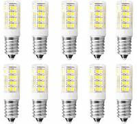 Jiotouhu Ampoule LED E14 hotte aspirante, 5W équivalent halogène 50W, Blanc froid 6000K 550LM, Ampoule petite culot à vis pour hotte et frigo, Non dimmable, 10 Pièces