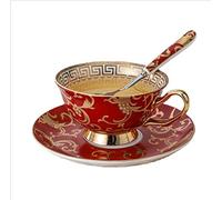 Jiotouhu Ensemble de tasses à thé et à café en porcelaine pour le thé de l'après-midi, tasse à thé, café en porcelaine anglaise pour le petit-déjeuner, la cuis.