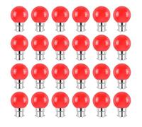 Jiotouhu Lot de 24 Ampoule LED Couleur B22 2W équivalente 20W AC 220V-240V B22 Baïonnette Ampoules Guirlande LED Ampoules Multicolore pour Maison Bar Fête Décoration d'ambiance, Rouge