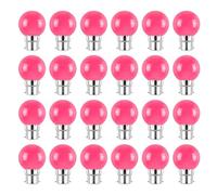 Jiotouhu Lot de 24 Ampoule LED Couleur B22 2W équivalente 20W AC 220V-240V B22 Baïonnette Ampoules Guirlande LED Ampoules Multicolore pour Maison Bar Fête Décoration d'ambiance, Rose