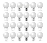Jiotouhu Lot de 24 ampoules LED B22 2W - 200 Lumens - Blanc Froid incassables (équivalent 15W) pour Guirlande Extérieure - Ergots renforcés