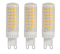 Jiotouhu Lot de 3 ampoules LED G9 à intensité non variable Blanc chaud 3000 K 10 W Équivalent à 100 W Halogène 1000 lm 220-240 V Sans scintillement Économie d'énergie Ampoule G9 pour lustre